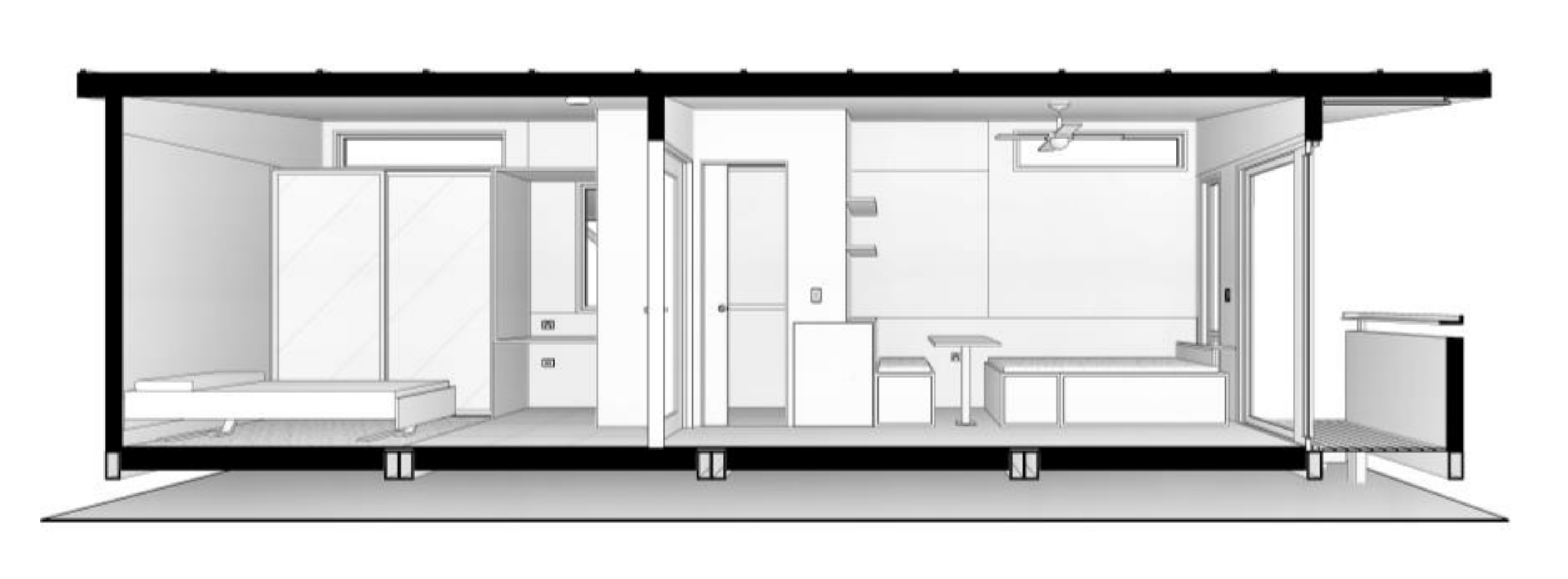 Prefab House mobile house  modular building Sojourn House outdoor mobile building  